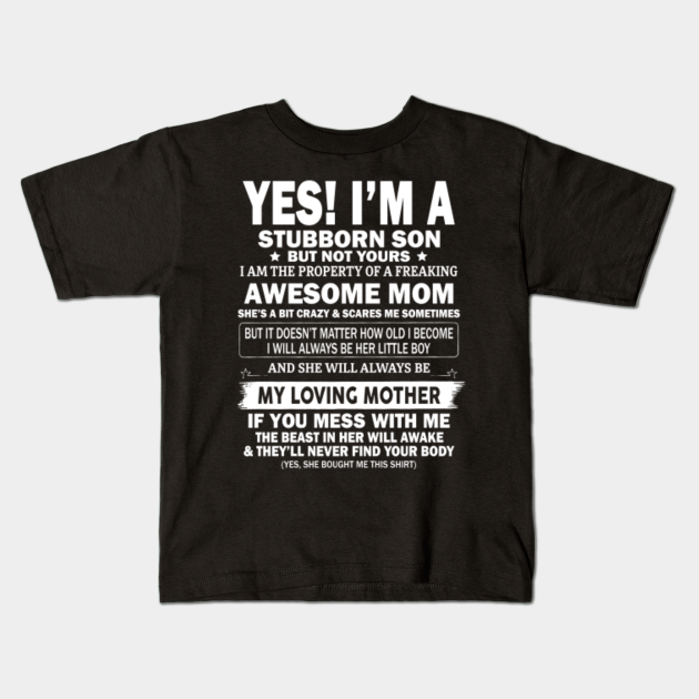 stubborn son t shirt